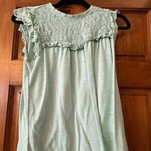 LC Lauren Conrad Mint Green Top